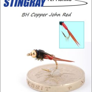 BH Copper John Red #16 nymfi, Stingray Fly Fishing