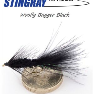 Woolly Bugger Black #6 streameri, Stingray Fly Fishing
