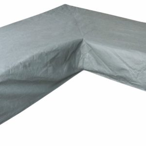 Eurotrail puutarhakalusteiden suojapeite – L:n muotoinen – SFS – 255 x 255 x 100/70 cm – Harmaa