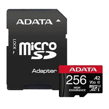 ADATA 256GB UHS-I U3 V30S(R:100MB/s/W:70MB/s) HIGH MicroSD w/adapter