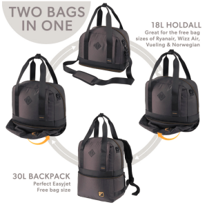 Cabin Max Switch laajentuva 2in1, 18l->30l Hybrid Reppu + Olkalaukku
