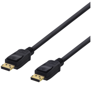 DELTACO DisplayPort näyttökaapeli, 20-pin u – u, 5m, musta