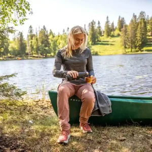 Gullfoss housut, Zip-Off, Burlwood, naiset XS-2XL