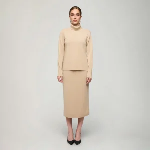 Nomi-pooloneule, beige