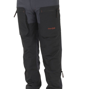 Dovrefjell X-Motion Stretch musta-harmaat ulkoiluhousut, unisex