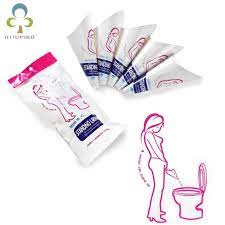 Naisten matka Urinaali, Kannettava Pisuaari, Female Travel Urinal Eco Kierrätys 12kpl