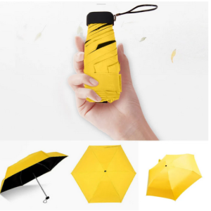 Ultrakevyt, minikoko matka sateenvarjo, 300g, Travel umbrella UV +50